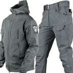 Theodore | Men's Softshell Hooded Jacket and Tactical Trousers, Two-Piece Outdoor Set | Animated Apparel