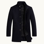 Hudson | Men's Premium Wool Overcoat, Tailored Winter Coat | Animated Apparel