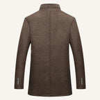 Hudson | Men's Premium Wool Overcoat, Tailored Winter Coat | Animated Apparel
