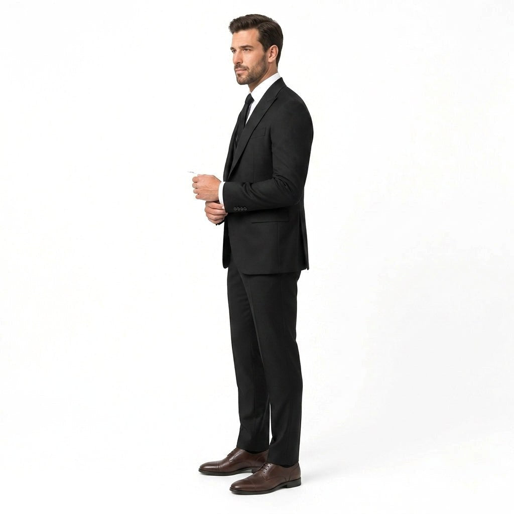 John | Men's Three-Piece Formal Suit, Classic Tailored Suit | Animated Apparel