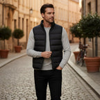 Hunter | Men's Quilted Puffer Gilet, Sleeveless Layering Gilet | Animated Apparel