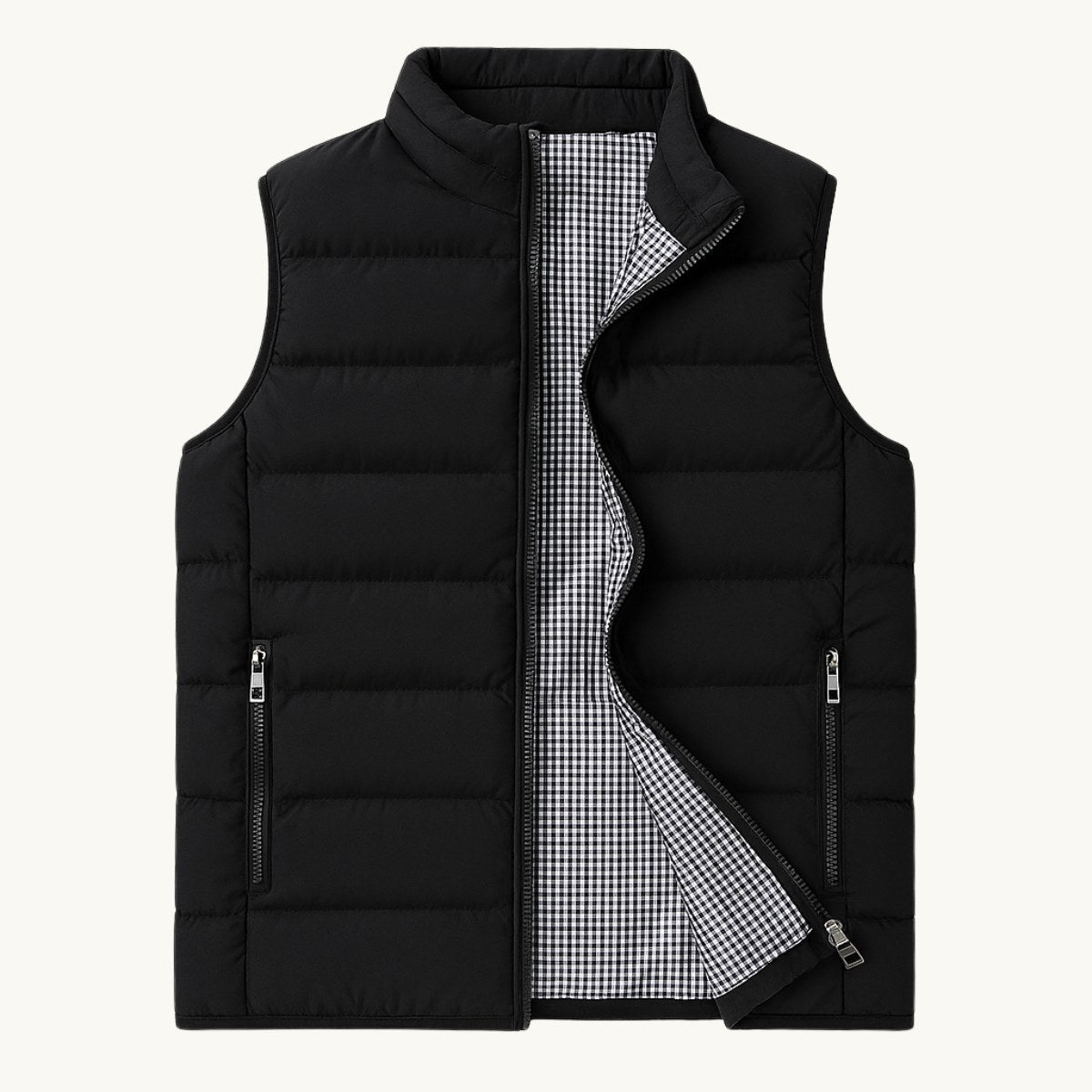 Hunter | Men's Quilted Puffer Gilet, Sleeveless Layering Gilet | Animated Apparel