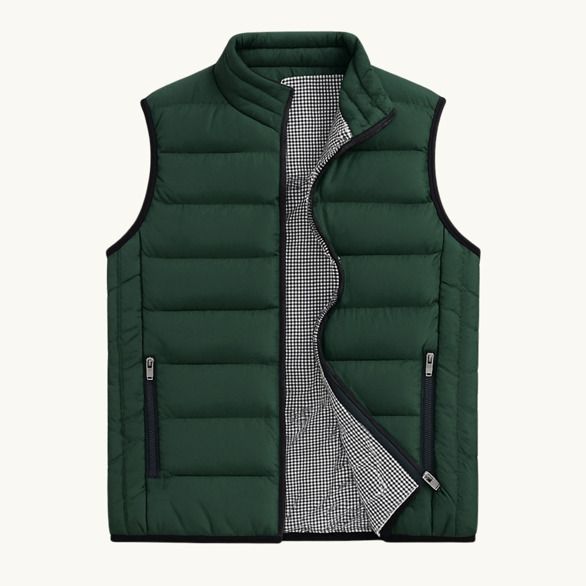 Hunter | Men's Quilted Puffer Gilet, Sleeveless Layering Gilet | Animated Apparel