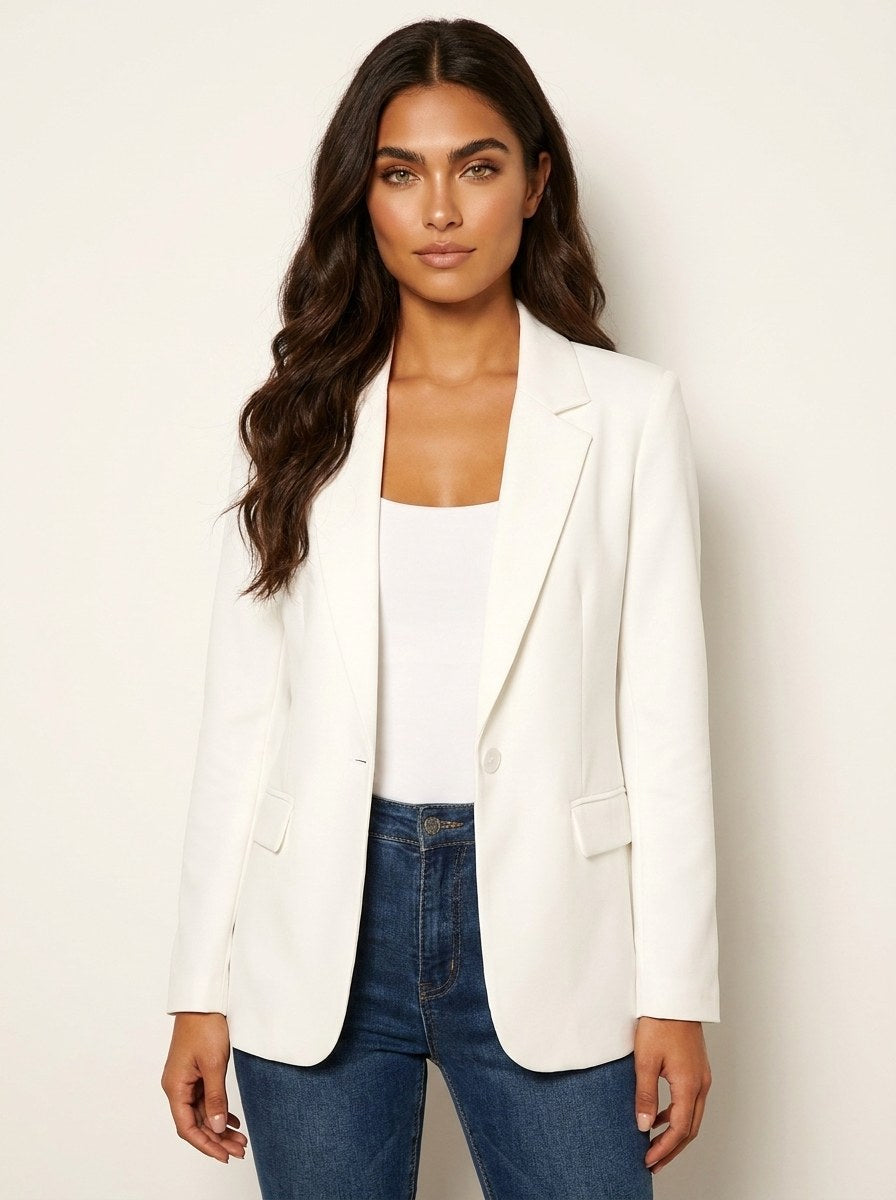 Imogen | Women's Tailored Blazer, Fitted Smart Jacket | Animated Apparel | Rood