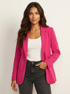 Imogen | Women's Tailored Blazer, Fitted Smart Jacket | Animated Apparel | Beige