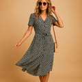 Ireland | Women's Button-Front Midi Dress - Black