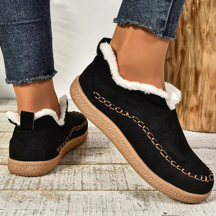 Iris | Women's Orthopedic Ankle Boots, Waterproof Leather Ankle Boots | Animated Apparel | Black