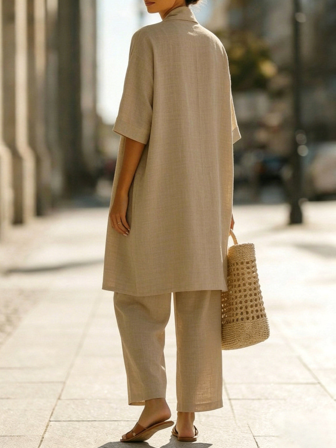 Isabella | Women's Linen-Cotton Three-Piece Set - image 9