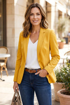 Isaline | Women's Tailored Blazer, Slim Fit Lapel Collar Trouser Suit | Animated Apparel