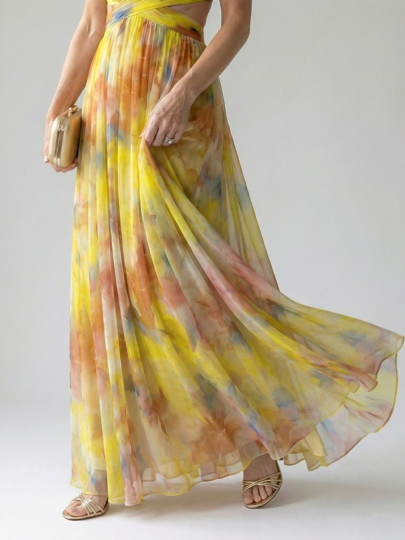 Isel | Women's Sleeveless Wrap Maxi Dress - image 6