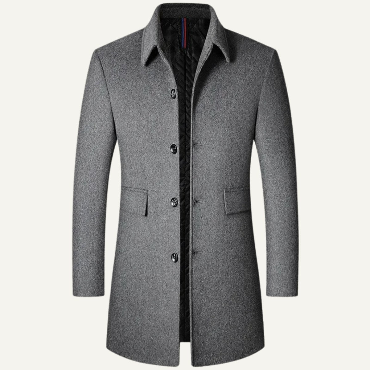 Jackson | Men's Wool Blend Tailored Coat, Longline Autumn Coat | Animated Apparel