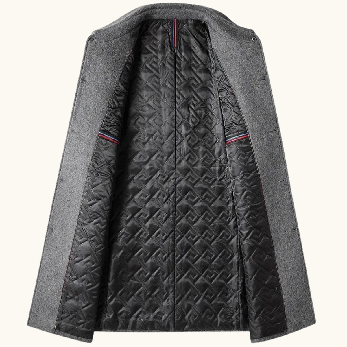 Jackson | Men's Wool Blend Tailored Coat, Longline Autumn Coat | Animated Apparel