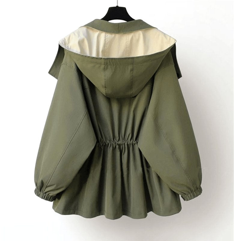 Jacqueline | Women's Oversized Layered Jacket, Practical Autumn Jacket | Animated Apparel