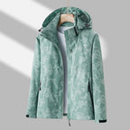 Janet | Women's Lightweight Waterproof Hooded Jacket, Practical Outdoor Jacket | Animated Apparel | Black