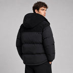 Jared | Men's Oversized Padded Puffer Jacket, Hooded Winter Coat | Animated Apparel | Khaki