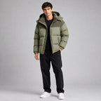 Jared | Men's Oversized Padded Puffer Jacket, Hooded Winter Coat | Animated Apparel
