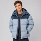 Jared | Men's Oversized Padded Puffer Jacket, Hooded Winter Coat | Animated Apparel