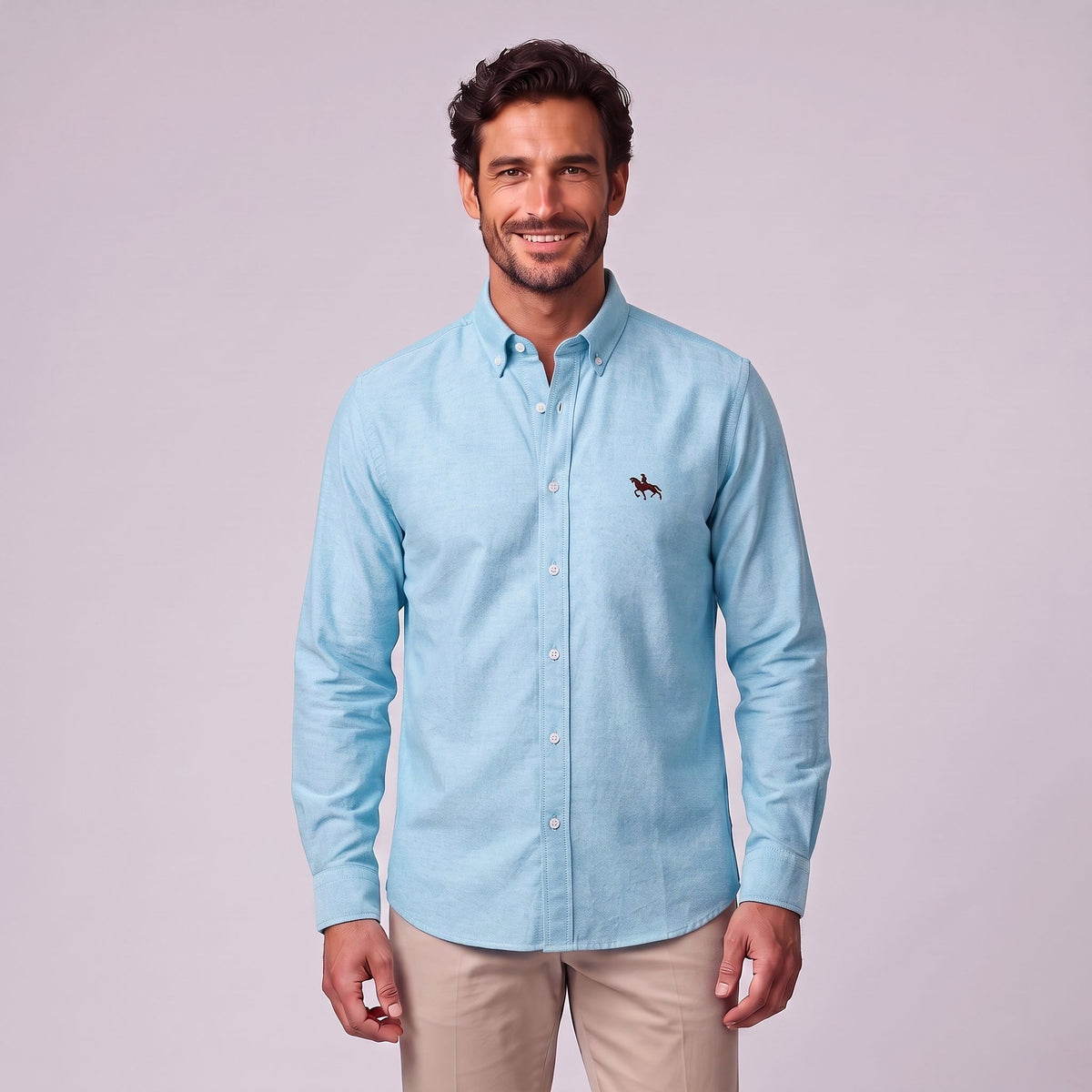 Matthew | Men's Long-Sleeve Shirt with Classic Collar, Button-Up Formal Shirt | Animated Apparel