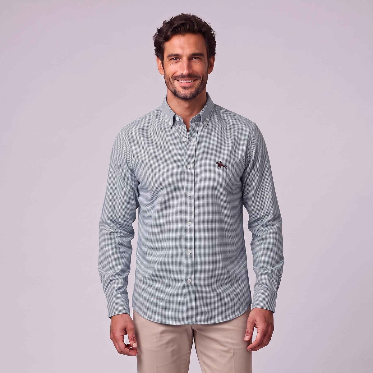 Matthew | Men's Long-Sleeve Shirt with Classic Collar, Button-Up Formal Shirt | Animated Apparel