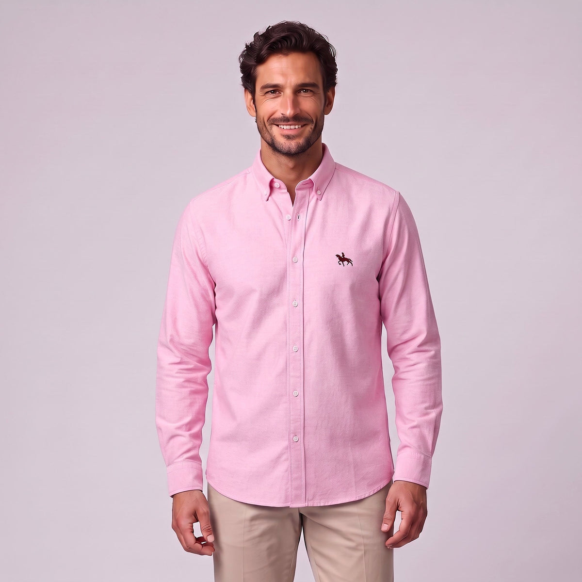Matthew | Men's Long-Sleeve Shirt with Classic Collar, Button-Up Formal Shirt | Animated Apparel