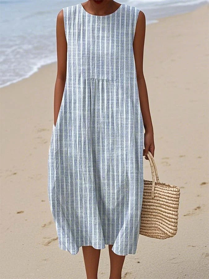 Jessica | Women's Elegant Midi Dress - Blue