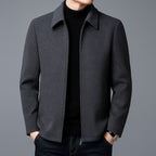 Jordan | Men's Wool Jacket, Tailored Autumn Jacket | Animated Apparel | Gray