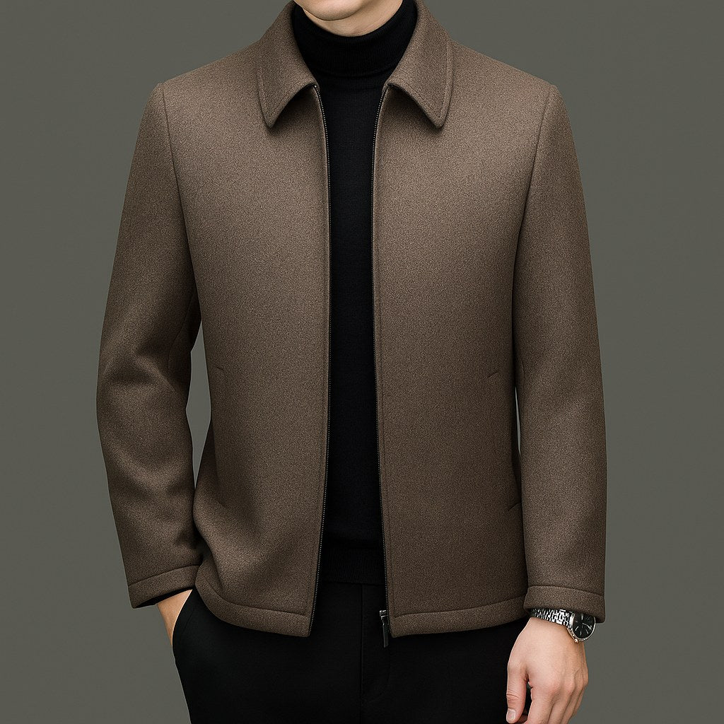 Jordan | Men's Wool Jacket, Tailored Autumn Jacket | Animated Apparel | Black