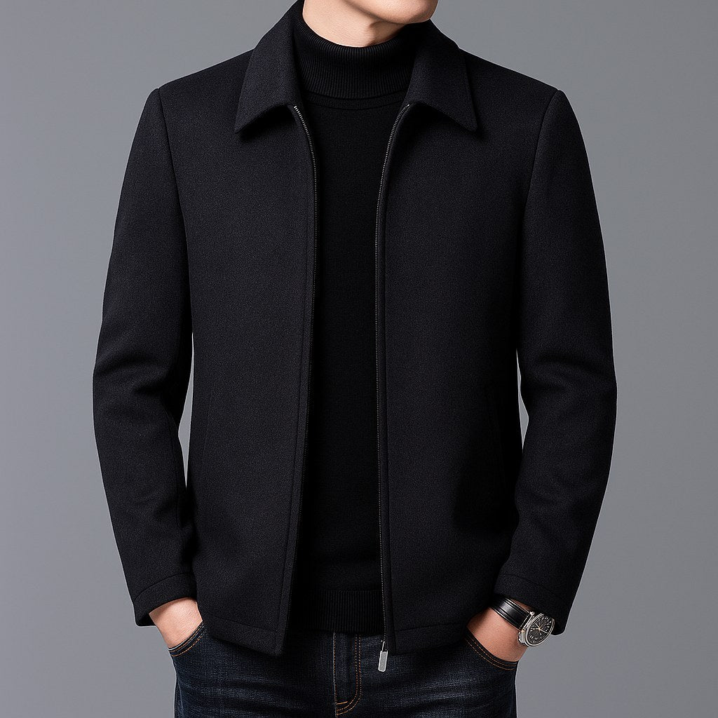 Jordan | Men's Wool Jacket, Tailored Autumn Jacket | Animated Apparel | Brown