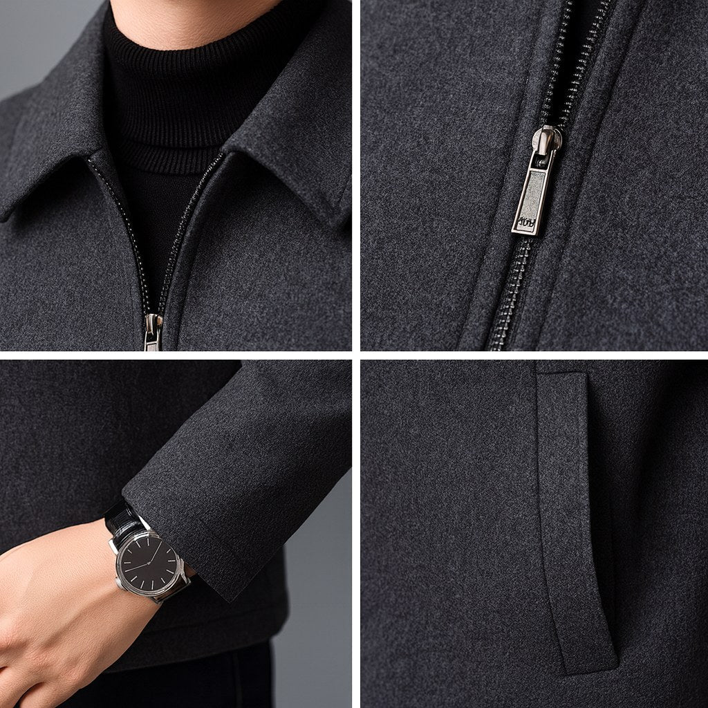 Jordan | Men's Wool Jacket, Tailored Autumn Jacket | Animated Apparel