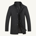 Jordan | Men's Wool Overcoat, Classic Wool Coat | Animated Apparel