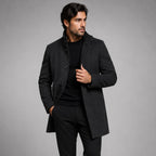 Jordan | Men's Wool Overcoat, Classic Wool Coat | Animated Apparel