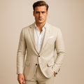 Joseph | Men's Lightweight Blazer, Smart-Casual Jacket | Animated Apparel | Beige