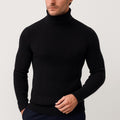 Daniel | Men's Ribbed Roll-Neck Jumper, Thermal Knit Autumn Jumper | Animated Apparel