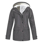 Judith | Women's Windproof Hooded Rain Jacket, Lightweight Autumn Coat | Animated Apparel
