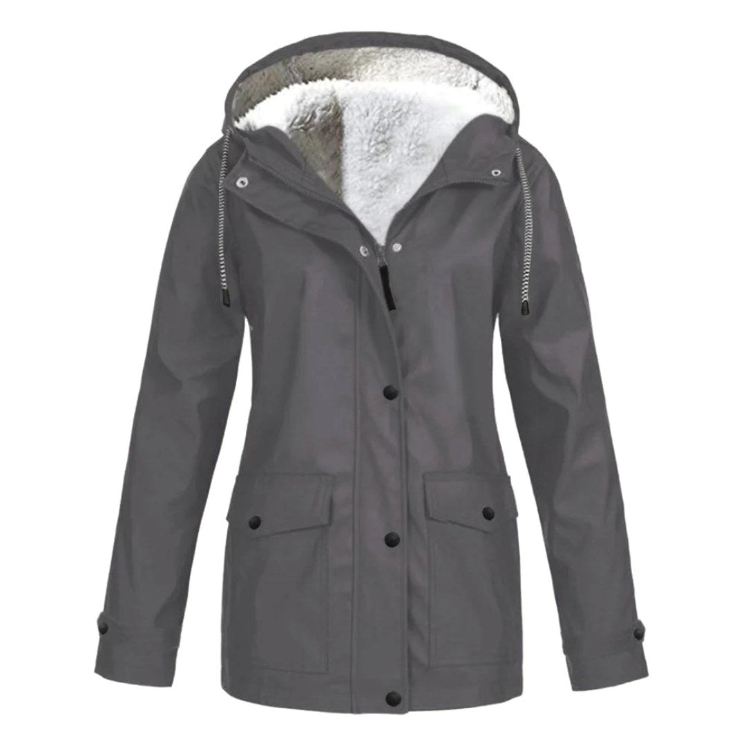 Judith | Women's Windproof Hooded Rain Jacket, Lightweight Autumn Coat | Animated Apparel
