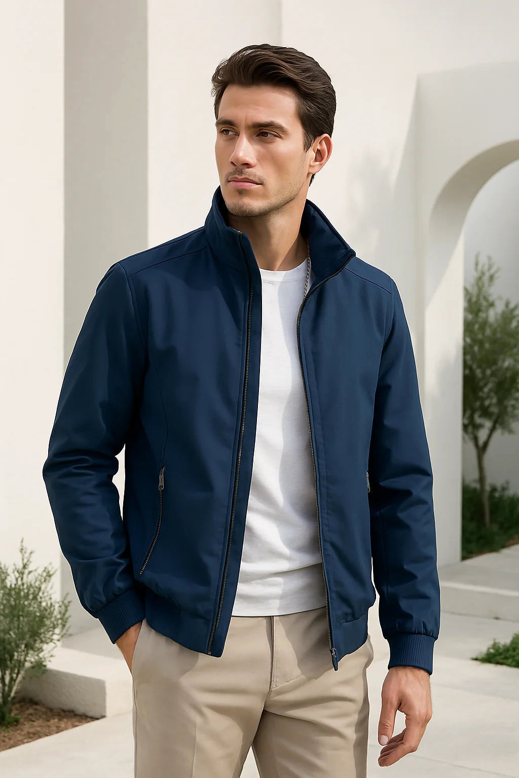 Julian | Men's Lightweight Wind-Resistant Jacket, Everyday Transitional Jacket | Animated Apparel