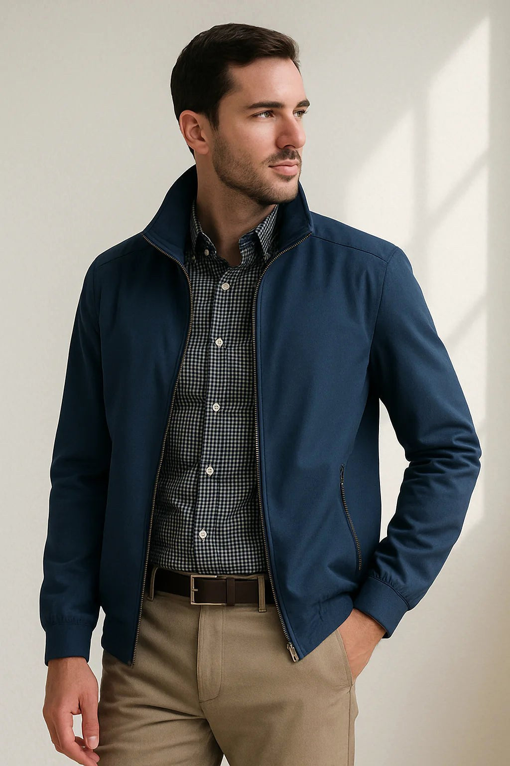 Julian | Men's Lightweight Wind-Resistant Jacket, Everyday Transitional Jacket | Animated Apparel
