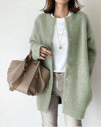 Natalia | Women's Wool-Blend Cardigan, Lightweight Knit Cardigan | Animated Apparel