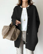 Natalia | Women's Wool-Blend Cardigan, Lightweight Knit Cardigan | Animated Apparel