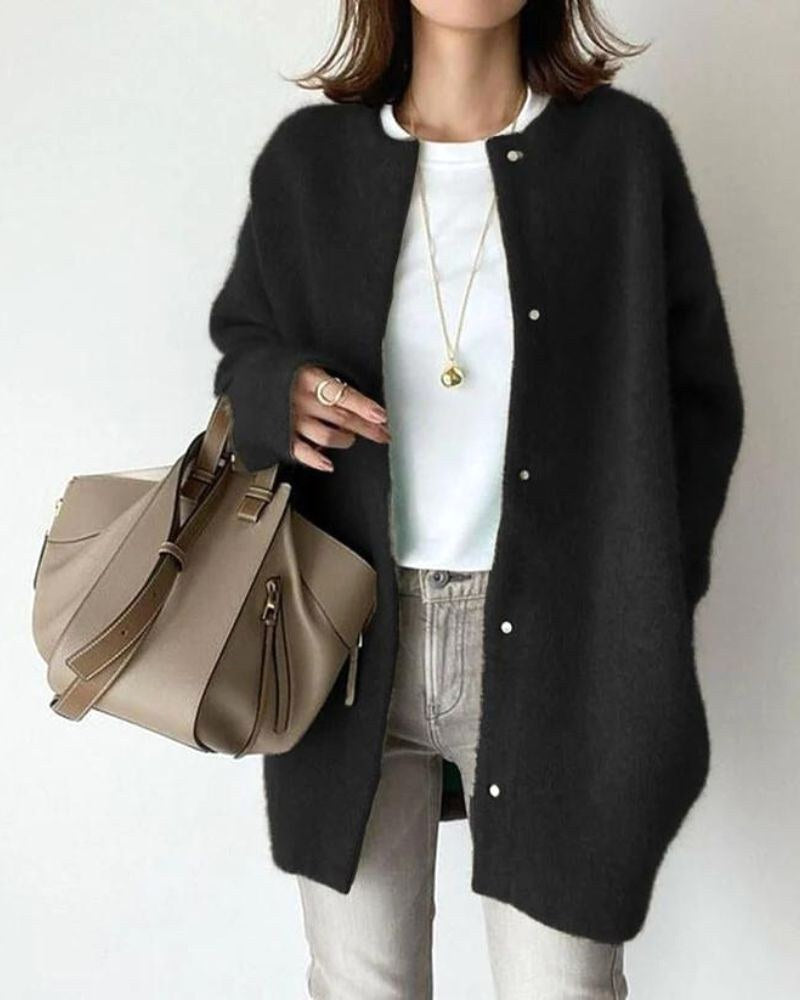 Natalia | Women's Wool-Blend Cardigan, Lightweight Knit Cardigan | Animated Apparel