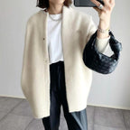 Natalia | Women's Wool-Blend Cardigan, Lightweight Knit Cardigan | Animated Apparel