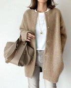Natalia | Women's Wool-Blend Cardigan, Lightweight Knit Cardigan | Animated Apparel