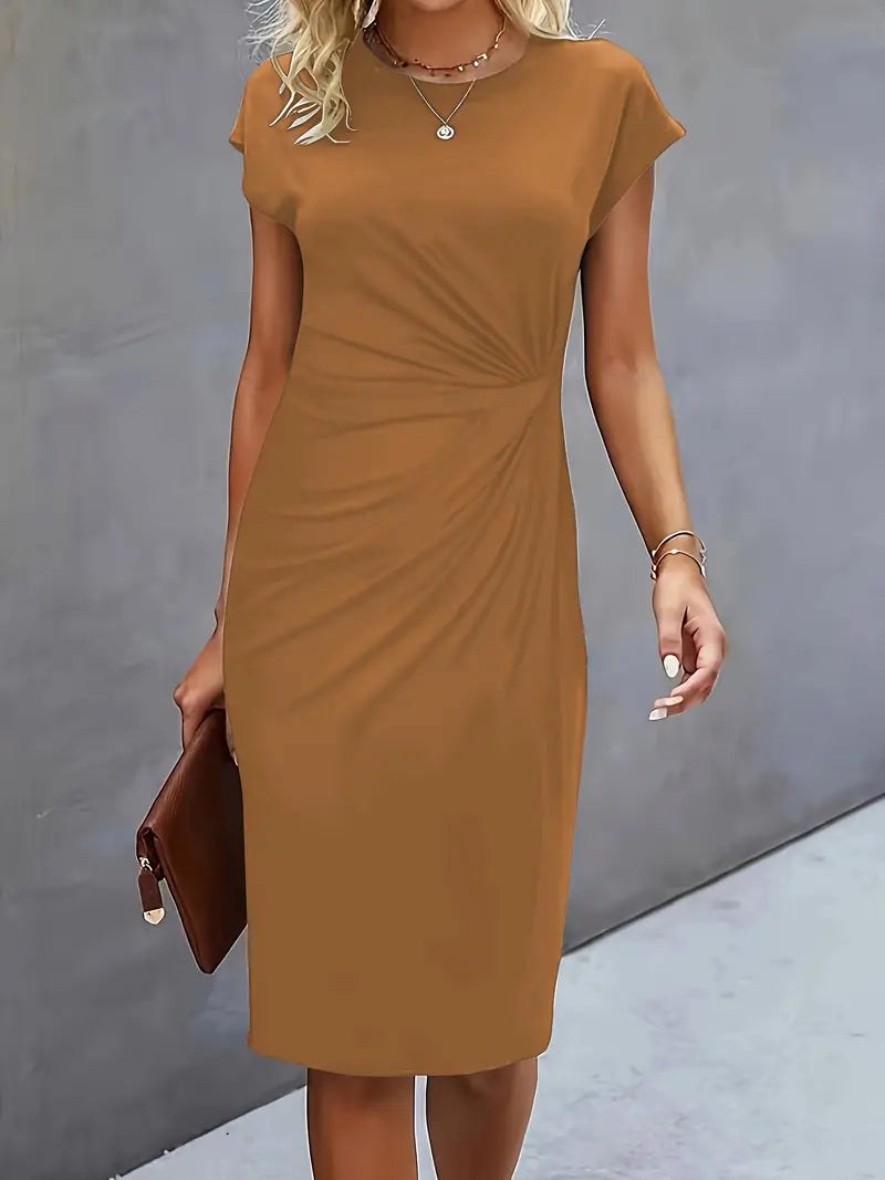 Juliette | Women's Classic Short Sleeve Bodycon Dress - image 10