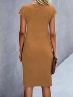 Juliette | Women's Classic Short Sleeve Bodycon Dress - image 11