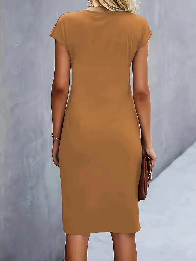 Juliette | Women's Classic Short Sleeve Bodycon Dress - image 11