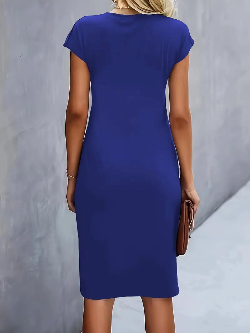 Juliette | Women's Classic Short Sleeve Bodycon Dress - image 17