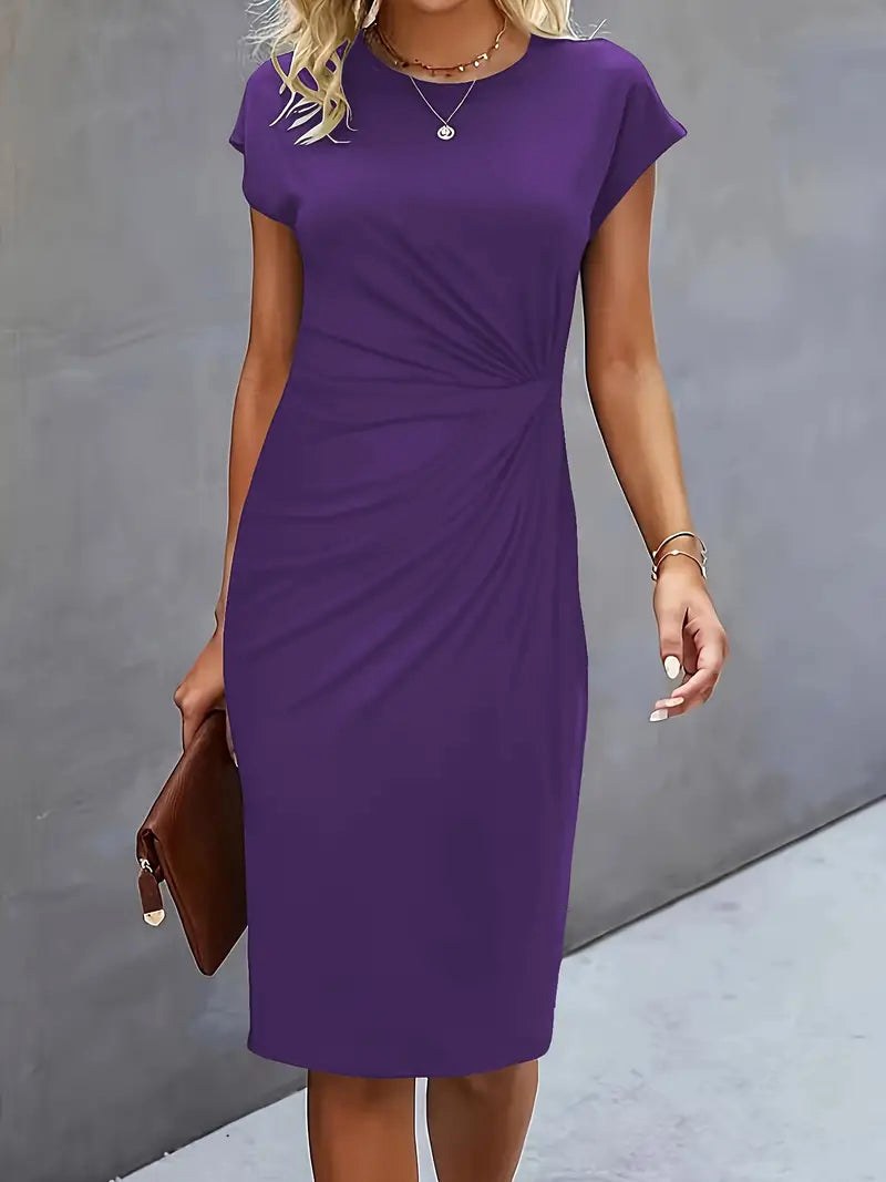 Juliette | Women's Classic Short Sleeve Bodycon Dress - image 19