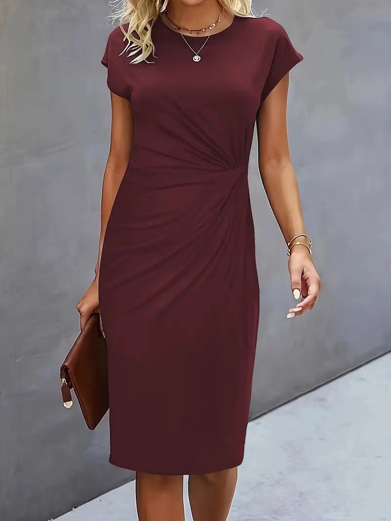 Juliette | Women's Classic Short Sleeve Bodycon Dress - image 22