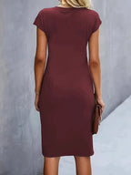 Juliette | Women's Classic Short Sleeve Bodycon Dress - image 23