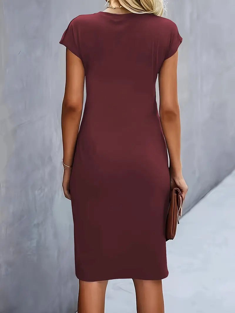 Juliette | Women's Classic Short Sleeve Bodycon Dress - image 23